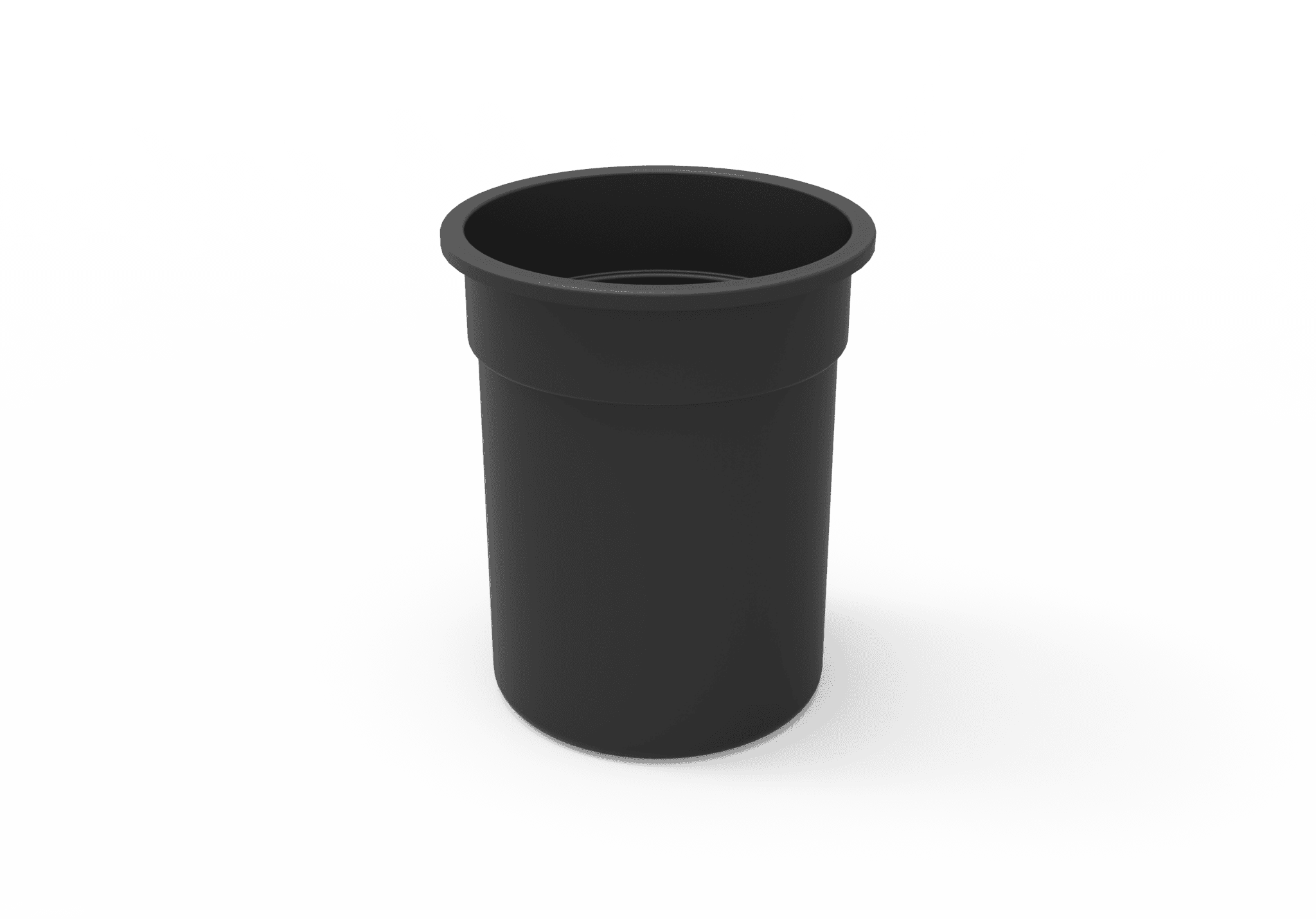 Skyline Trash Receptacle with Flared Top and Side Opening - 32 Gallon Capacity - Crowd Control Warehouse