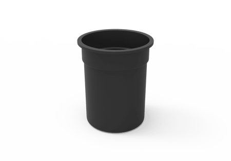 Skyline Trash Receptacle with Flared Top and Side Opening - 32 Gallon Capacity - Crowd Control Warehouse