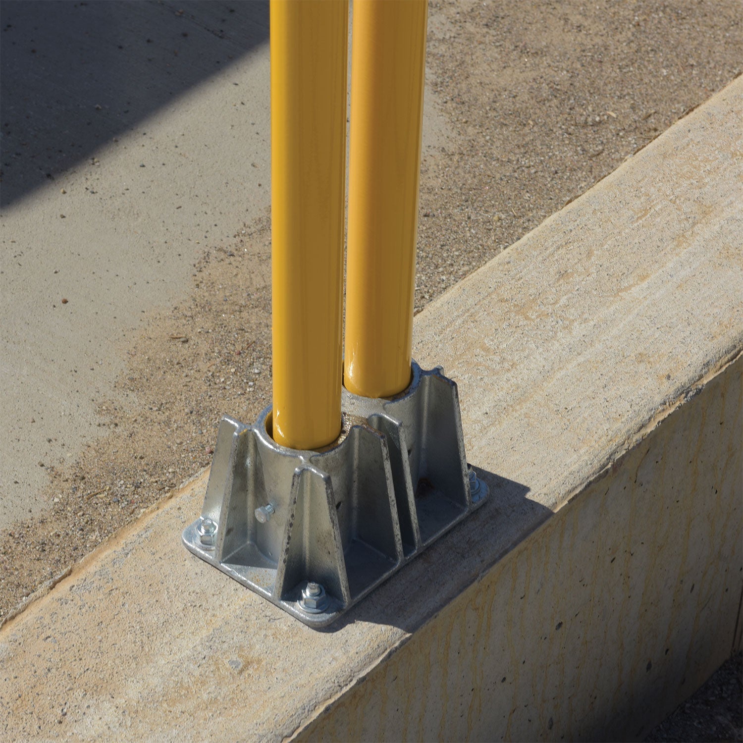 Steel Pipe Safety Railing Double Socket - Crowd Control Warehouse