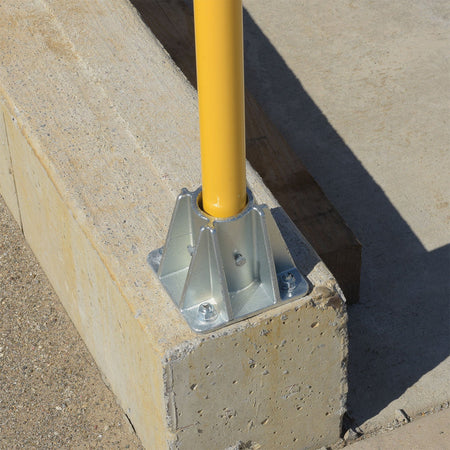 Steel Pipe Safety Railing Single Socket - Crowd Control Warehouse