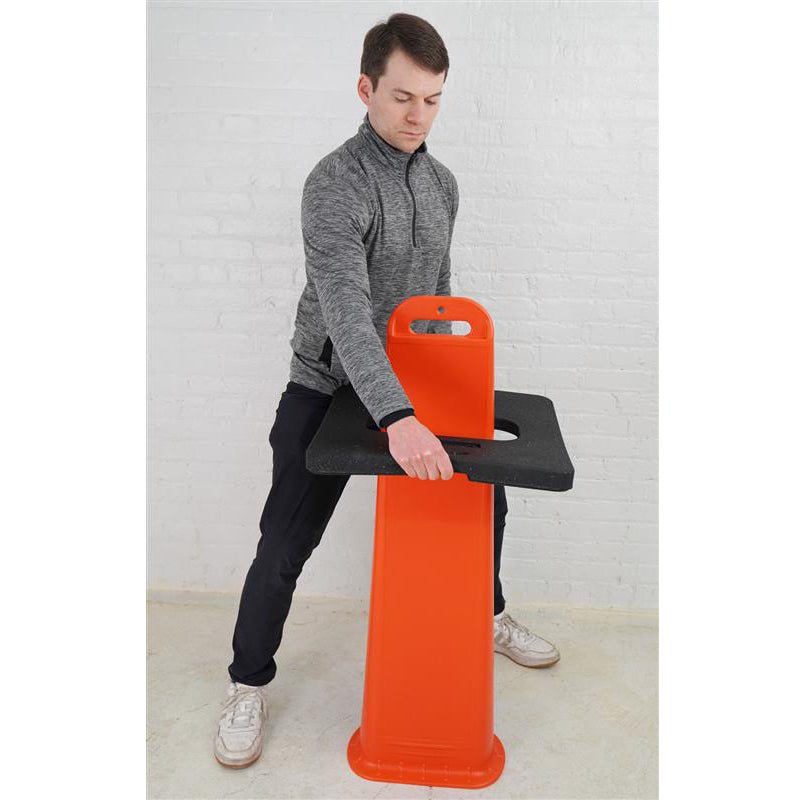 Striped Vertical Channelizer Panel Sign - Crowd Control Warehouse