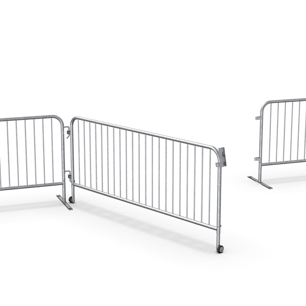 Swing Gate for Interlocking Steel Barricades - Crowd Control Warehouse