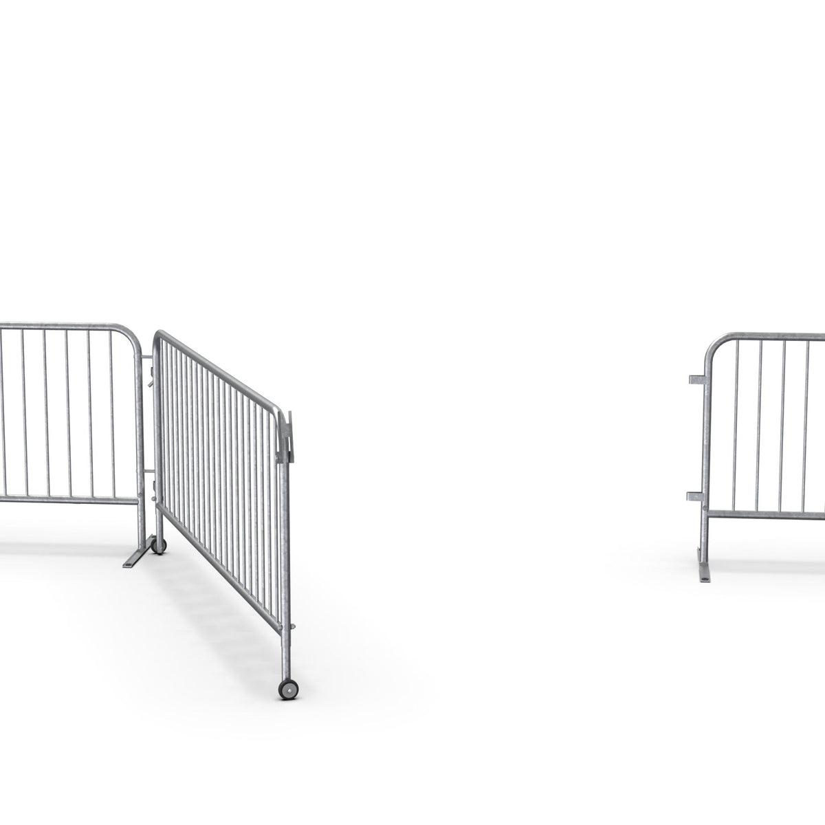 Swing Gate for Interlocking Steel Barricades - Crowd Control Warehouse