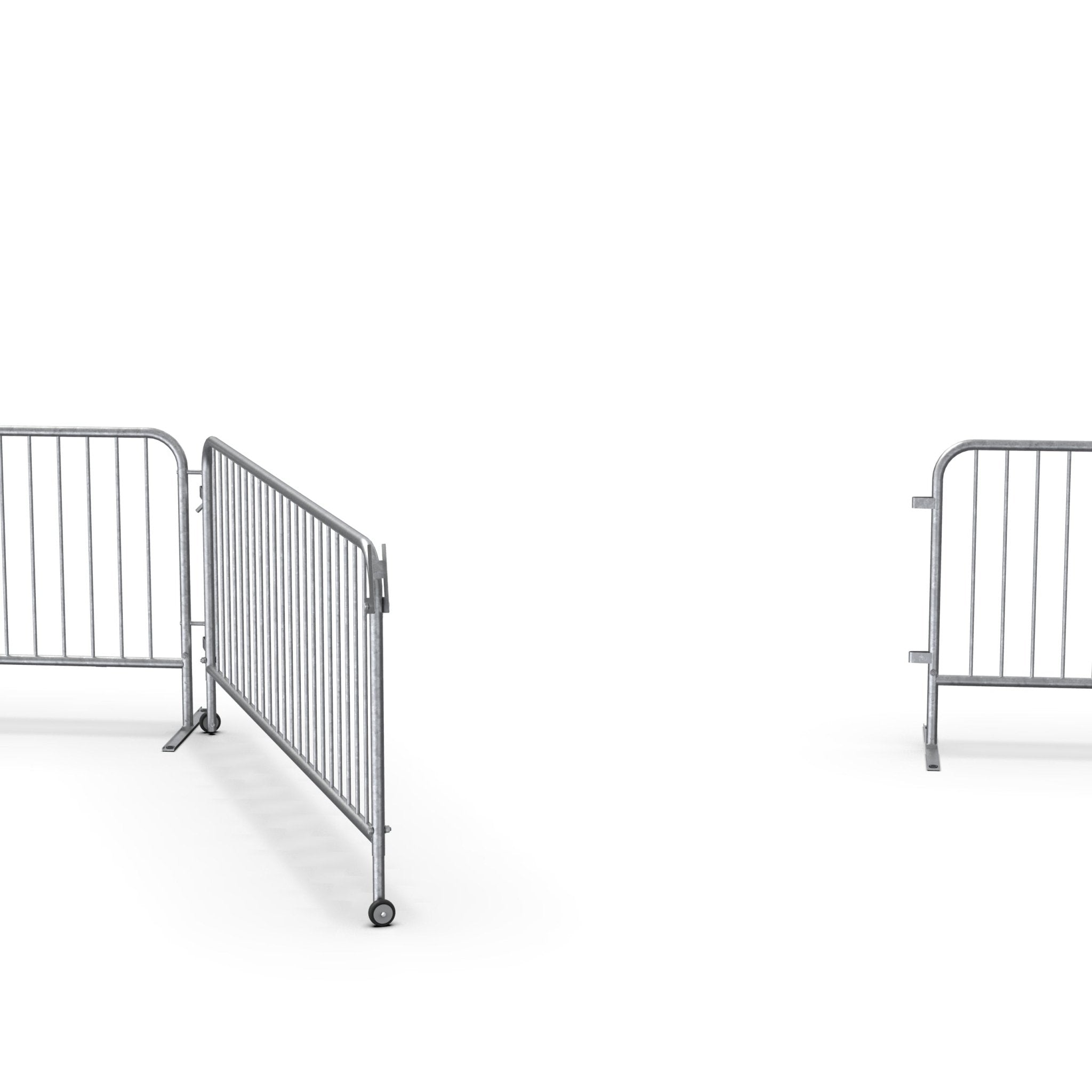 Swing Gate for Interlocking Steel Barricades - Crowd Control Warehouse