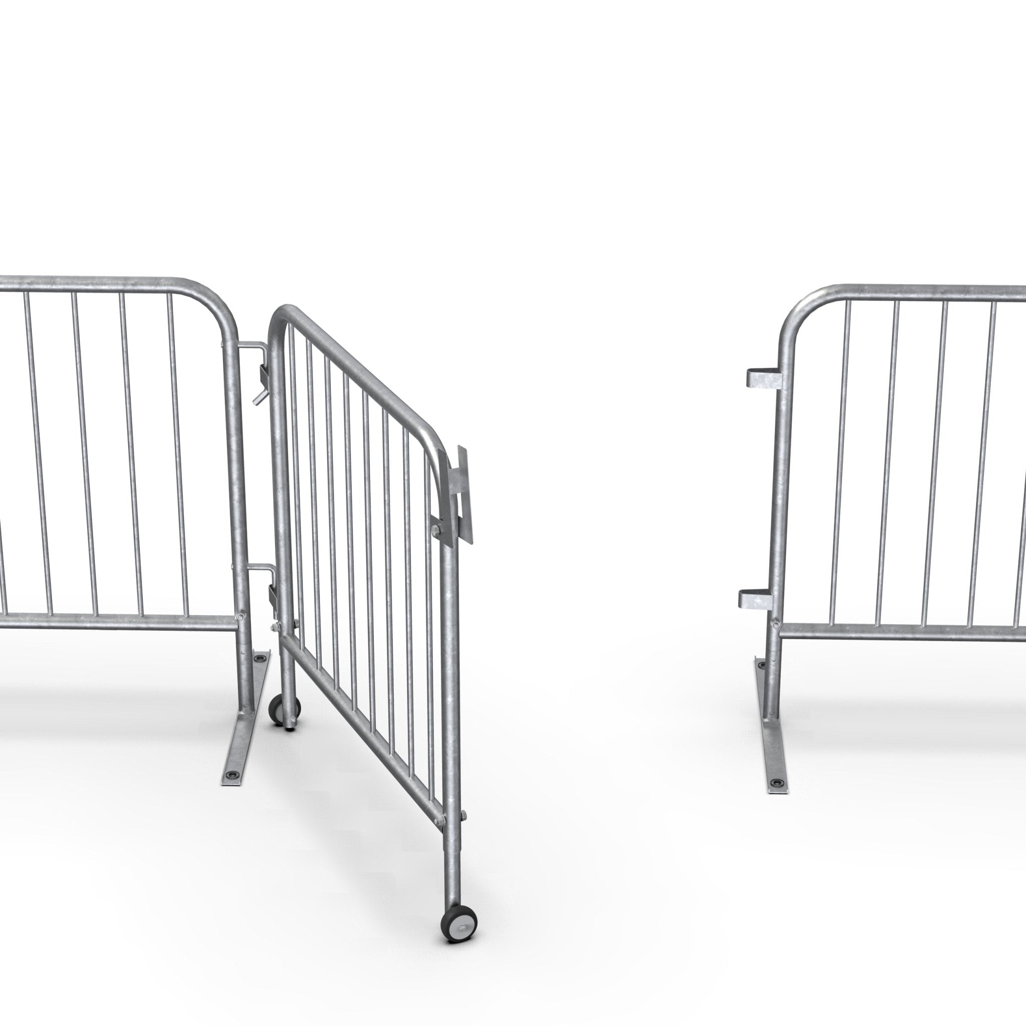 Swing Gate for Interlocking Steel Barricades – Crowd Control Warehouse