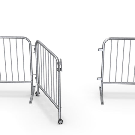 Swing Gate for Interlocking Steel Barricades - Crowd Control Warehouse