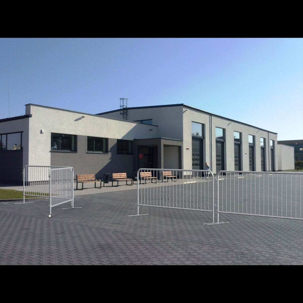 Swing Gate for Interlocking Steel Barricades - Crowd Control Warehouse