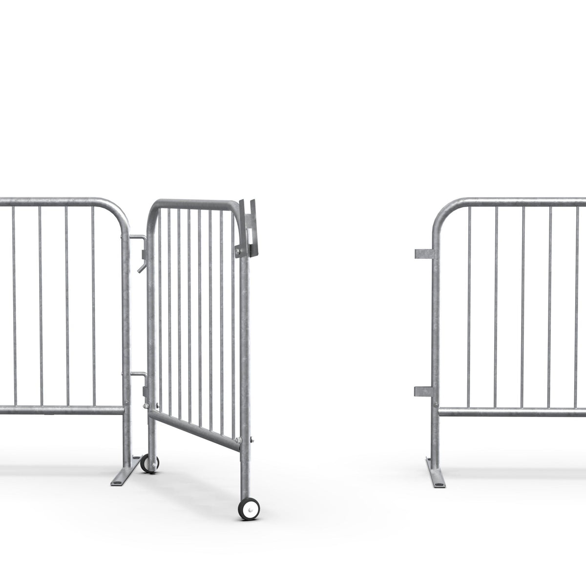 Swing Gate for Interlocking Steel Barricades - Crowd Control Warehouse