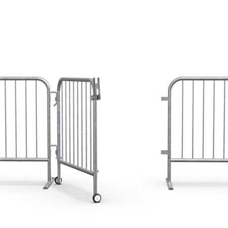 Swing Gate for Interlocking Steel Barricades - Crowd Control Warehouse