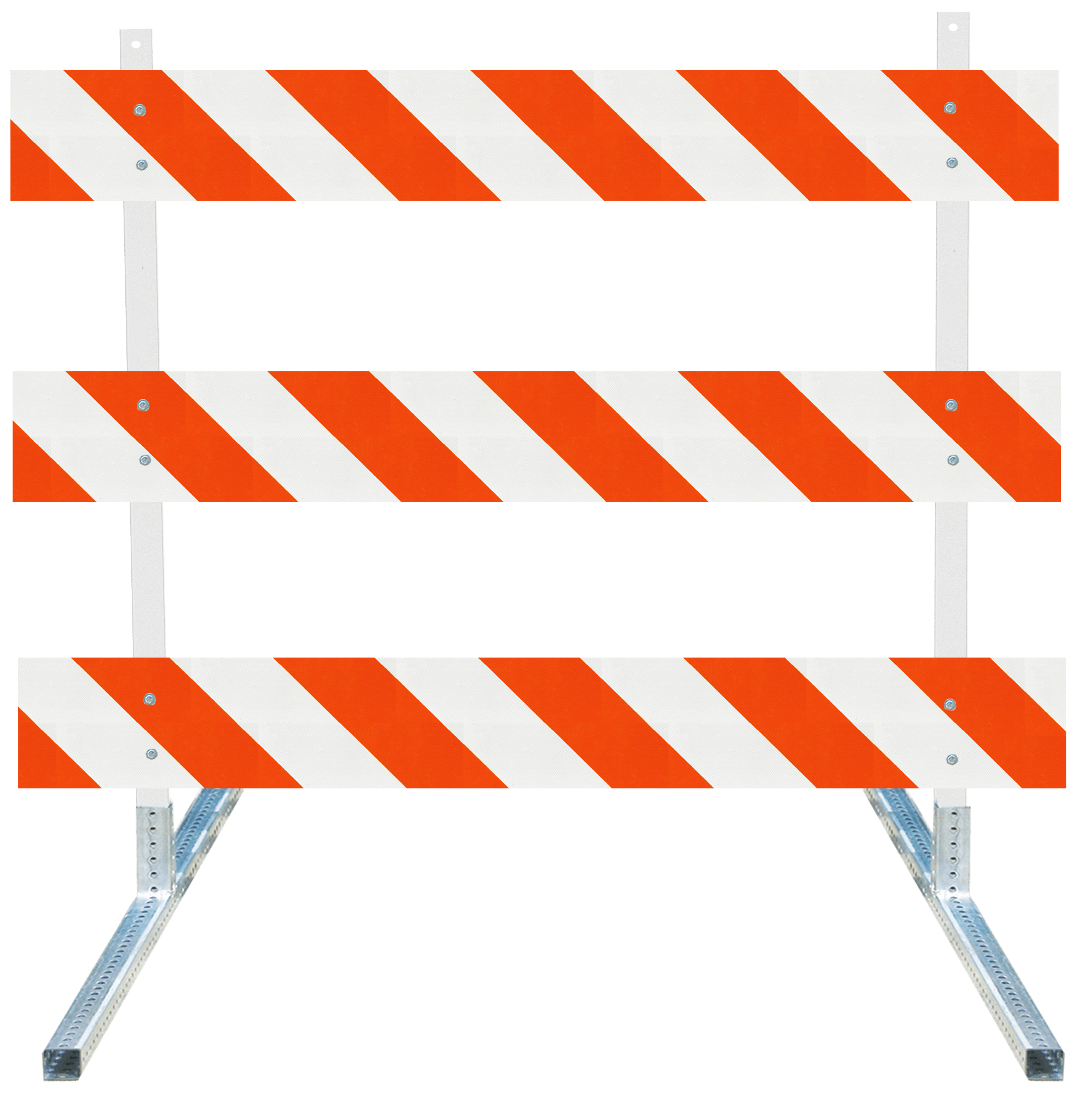 Telespar / Steel Square Tube Type III Traffic Barricade - Crowd Control Warehouse