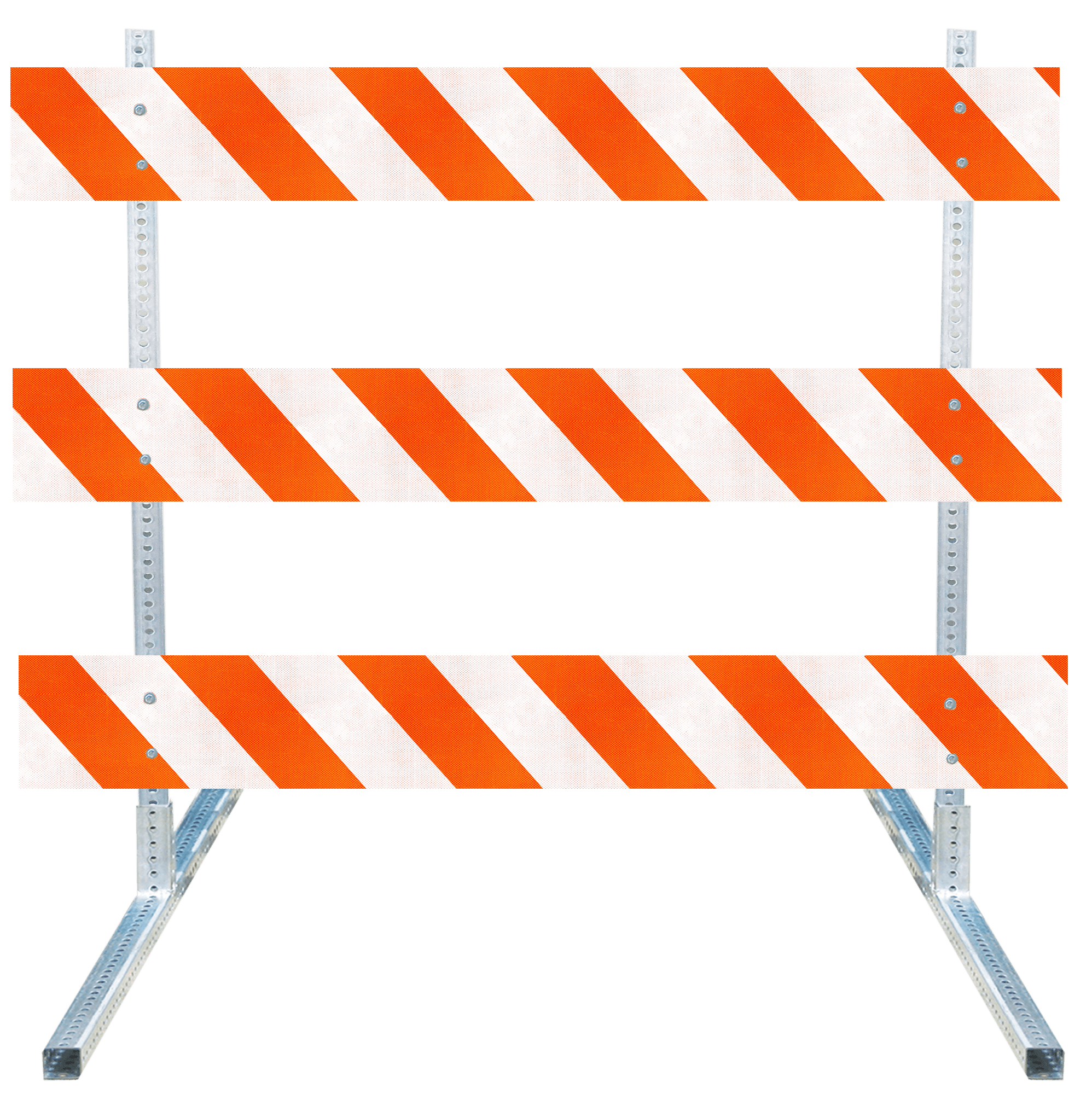 Telespar / Steel Square Tube Type III Traffic Barricade - Crowd Control Warehouse
