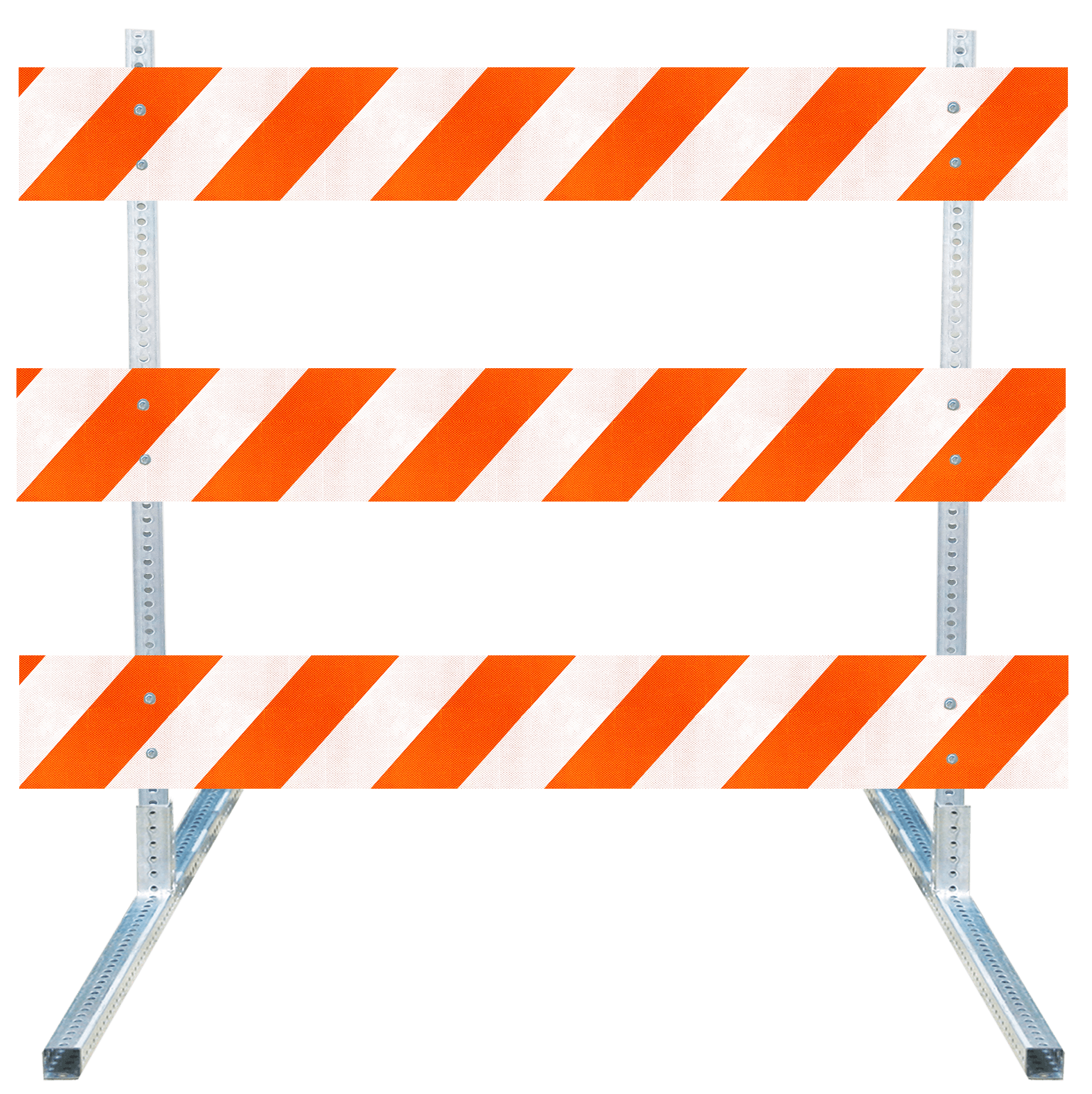 Telespar / Steel Square Tube Type III Traffic Barricade - Crowd Control Warehouse
