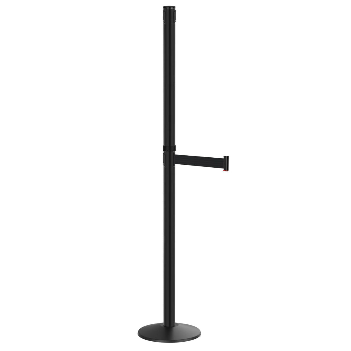 Visiontron 72″ Heavy - Duty Single Belt Panel Crowd Control Posts - Crowd Control Warehouse