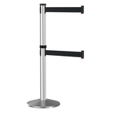 Visiontron Premium Dual Line Crowd Control 10' Post - Crowd Control Warehouse