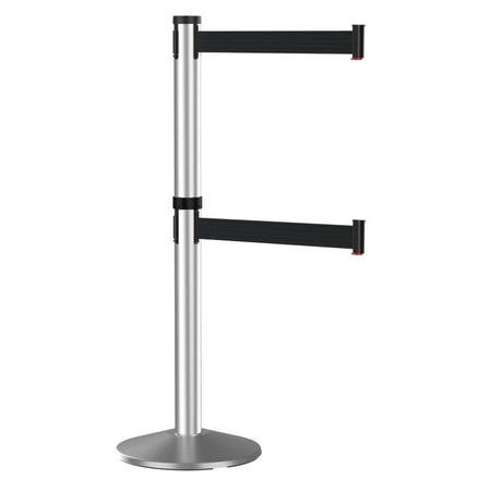 Visiontron Premium Dual Line Crowd Control 10' Post - Crowd Control Warehouse