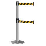 Visiontron Premium Dual Line Crowd Control 10' Post - Crowd Control Warehouse