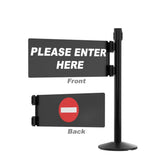 Visiontron Security Swing Gate with Post - Reversible Left/Right Swing - Crowd Control Warehouse