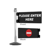 Visiontron Security Swing Gate with Post - Reversible Left/Right Swing - Crowd Control Warehouse
