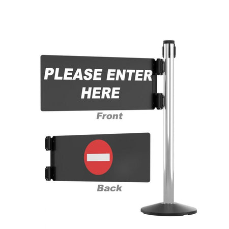 Visiontron Security Swing Gate with Post - Reversible Left/Right Swing - Crowd Control Warehouse