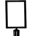 Post Top Sign Frame Retractable Belt Barriers - Montour Line