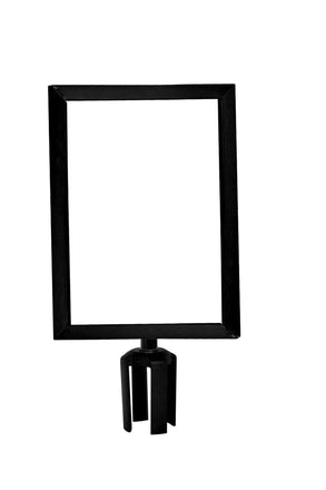 Post Top Sign Frame Retractable Belt Barriers - Montour Line