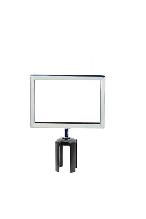Post Top Sign Frame Retractable Belt Barriers - Montour Line
