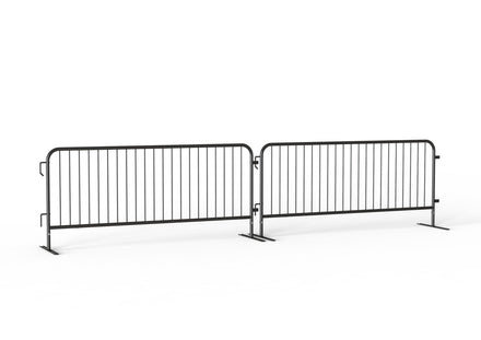 Barricade in a Box™ - Heavy Duty Interlocking Steel Barricade, 8.5 Ft. - Angry Bull Barricades