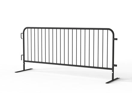 Barricade in a Box™ - Heavy Duty Interlocking Steel Barricade, 8.5 Ft. - Angry Bull Barricades