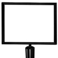 Post Top Sign Frame for CCW Series Retractable Belt Barriers