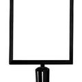 Post Top Sign Frame for CCW Series Retractable Belt Barriers