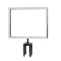 Post Top Sign Frame for CCW Series Retractable Belt Barriers