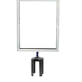 Post Top Sign Frame for CCW Series Retractable Belt Barriers