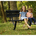 Hartford Park Bench with Slatted Back