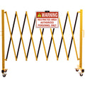 Warning Sign for Expandable Barriers