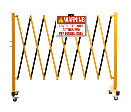 Warning Sign for Expandable Barriers