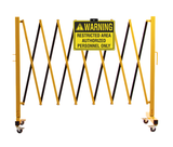 Warning Sign for Expandable Barriers