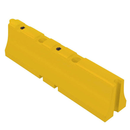 Yellow Water/Sand Fillable Traffic Barrier - 31" H x 120" L x 24" W