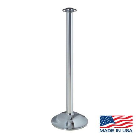 Heavy Duty Dome Base Rope Stanchion with Flat Top