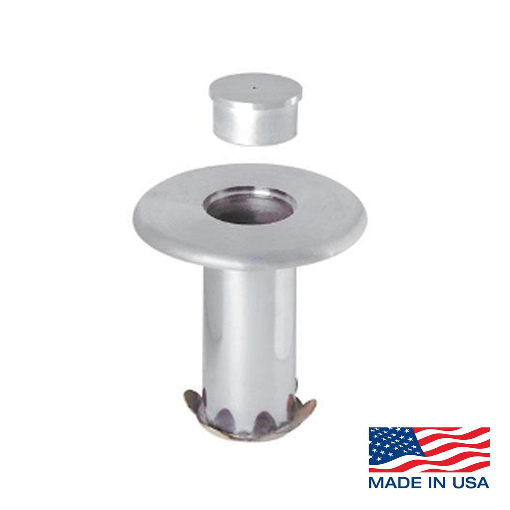 Socket and Cap for Removable Floor Mount Stanchions/Barriers