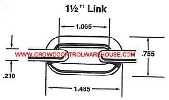 1.5" Plastic Chain (#6) - Specialty Colors