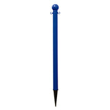 2 in. Ground Pole Stake Ball Top Stanchion - Crowd Control Warehouse