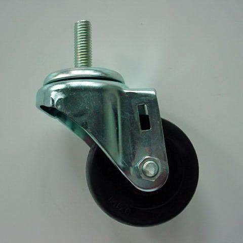 2 in. Rubber Casters for Single or Pair Gates - Crowd Control Warehouse