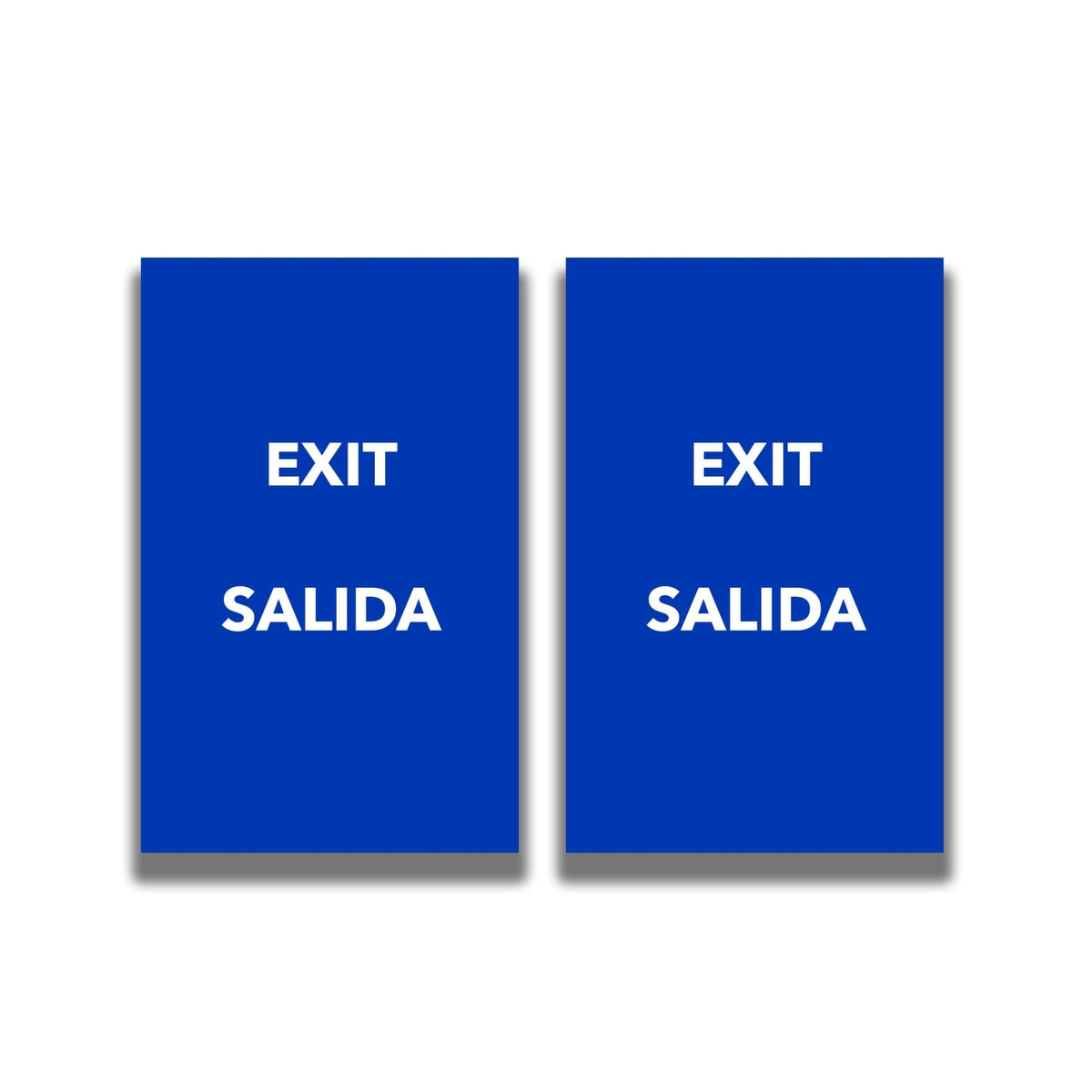 2 - Sided Sign - 'EXIT/SALIDA' - Crowd Control Warehouse