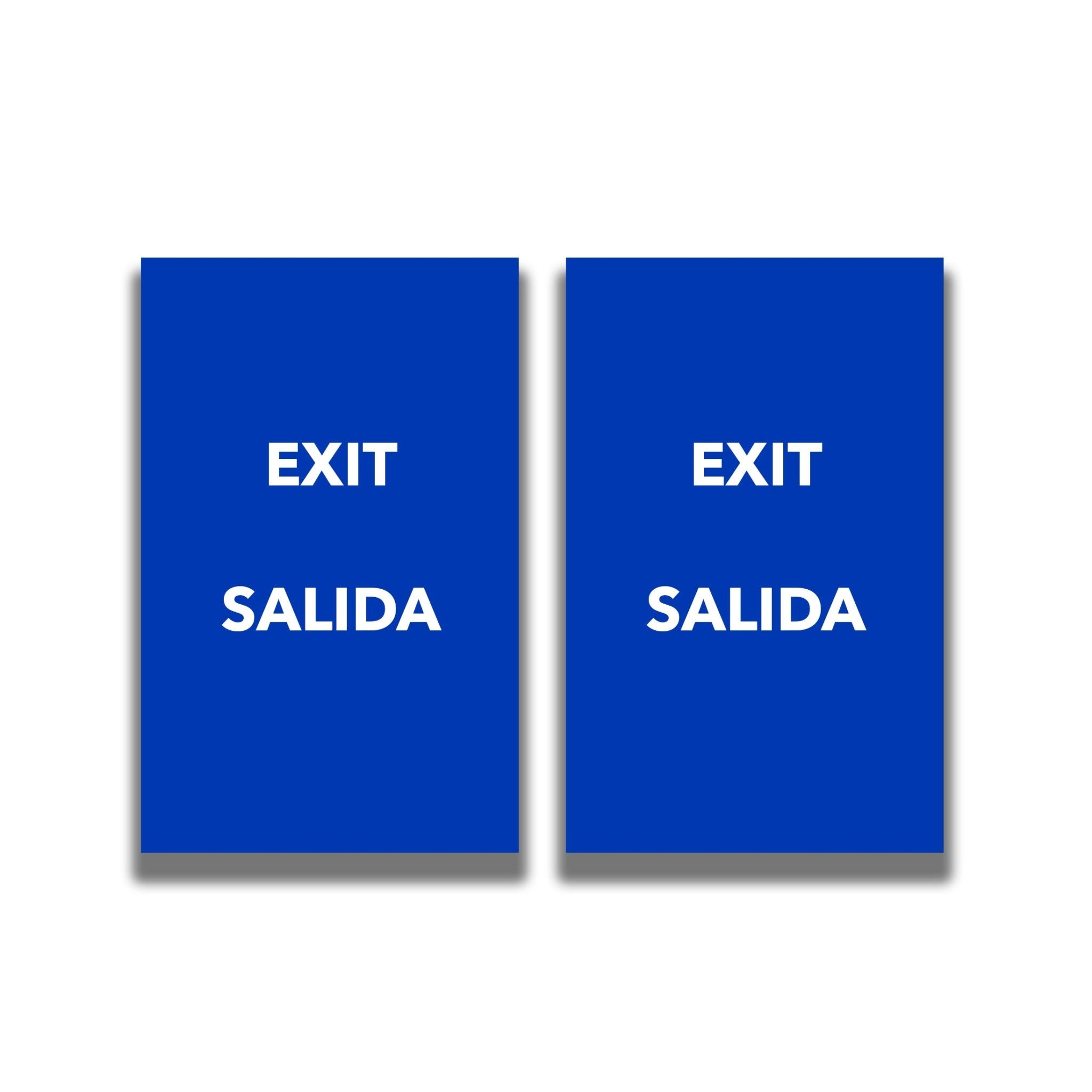 2 - Sided Sign - 'EXIT/SALIDA' - Crowd Control Warehouse