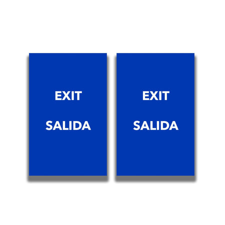 2 - Sided Sign - 'EXIT/SALIDA' - Crowd Control Warehouse