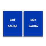 2 - Sided Sign - 'EXIT/SALIDA' - Crowd Control Warehouse