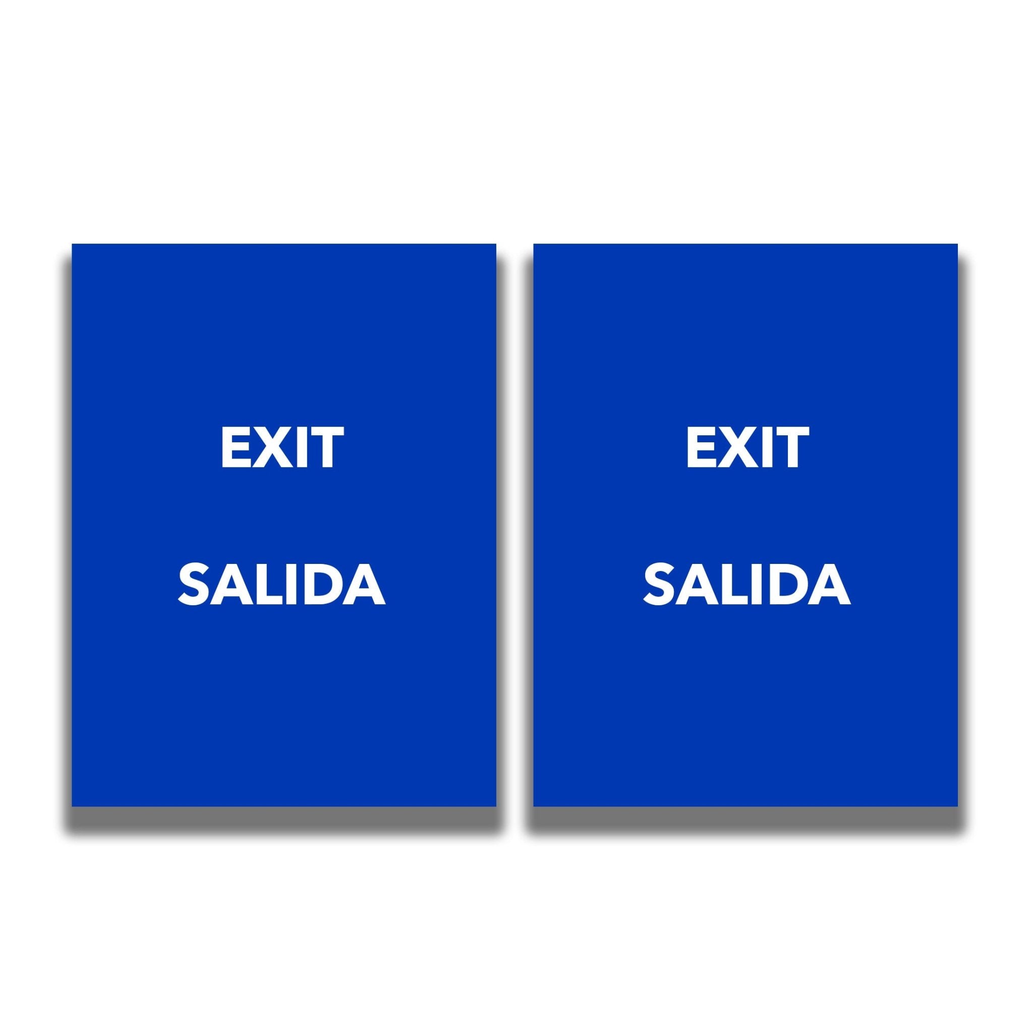 2 - Sided Sign - 'EXIT/SALIDA' - Crowd Control Warehouse
