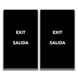 2 - Sided Sign - 'EXIT/SALIDA' - Crowd Control Warehouse