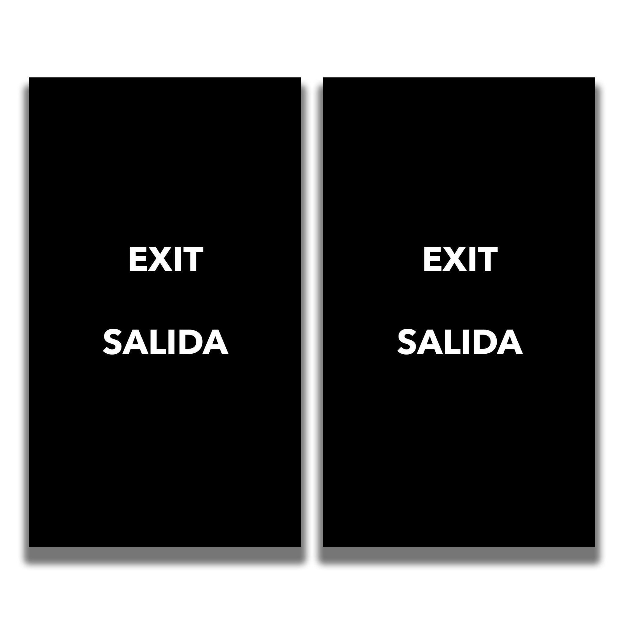 2 - Sided Sign - 'EXIT/SALIDA' - Crowd Control Warehouse