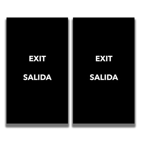 2 - Sided Sign - 'EXIT/SALIDA' - Crowd Control Warehouse